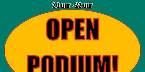 Live: Open Podium — Muziek in Apeldoorn