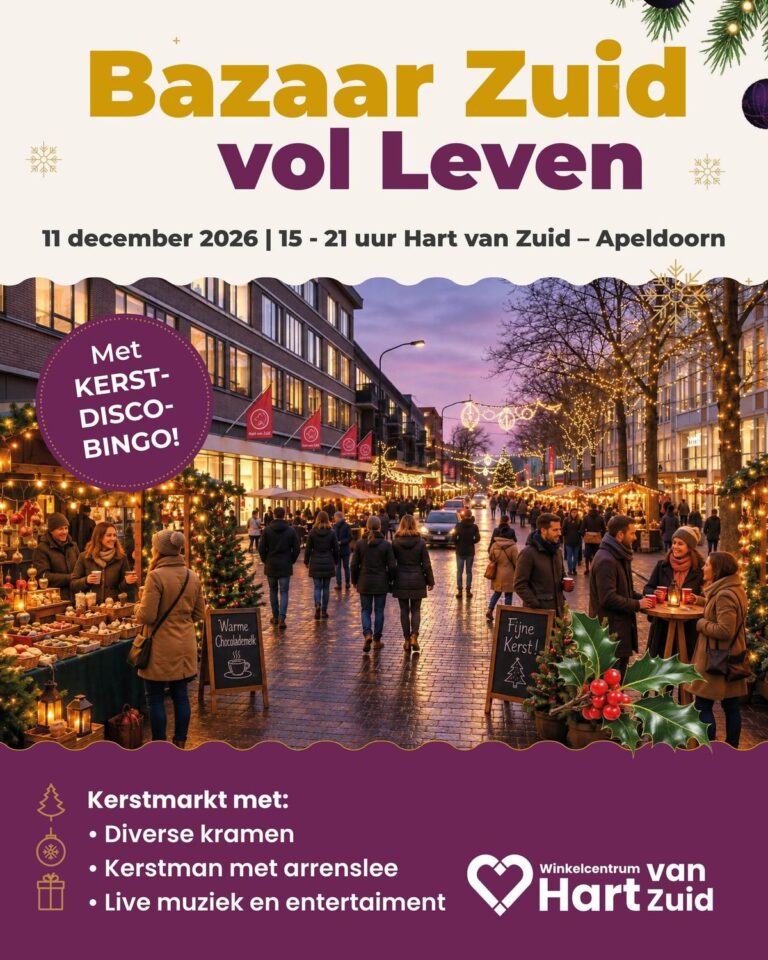 Kerstmarkt Bazaar Zuid vol Leven — markt-eten in Apeldoorn